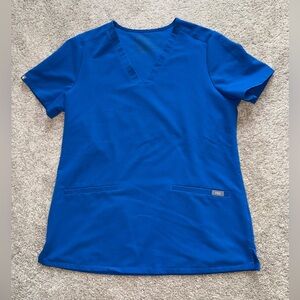 Royal Blue Figs Scrub Top!